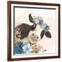 Floral Cow-Kimberly Allen-Framed Art Print