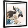 Floral Cow-Kimberly Allen-Framed Art Print