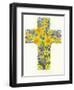 Floral Cross I, 1998-Linda Benton-Framed Premium Giclee Print