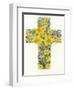 Floral Cross I, 1998-Linda Benton-Framed Premium Giclee Print