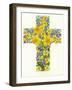 Floral Cross I, 1998-Linda Benton-Framed Giclee Print