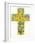 Floral Cross I, 1998-Linda Benton-Framed Giclee Print