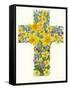 Floral Cross I, 1998-Linda Benton-Framed Stretched Canvas