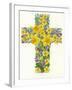 Floral Cross I, 1998-Linda Benton-Framed Giclee Print