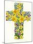 Floral Cross I, 1998-Linda Benton-Mounted Giclee Print