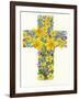 Floral Cross I, 1998-Linda Benton-Framed Giclee Print