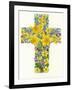 Floral Cross I, 1998-Linda Benton-Framed Giclee Print