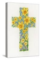 Floral Cross II, 2000-Linda Benton-Stretched Canvas