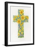 Floral Cross II, 2000-Linda Benton-Framed Giclee Print