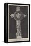 Floral Cross Placed on Queen Victoria's Tomb by the Royal Munster Fusiliers on St Patrick's Day-null-Framed Stretched Canvas
