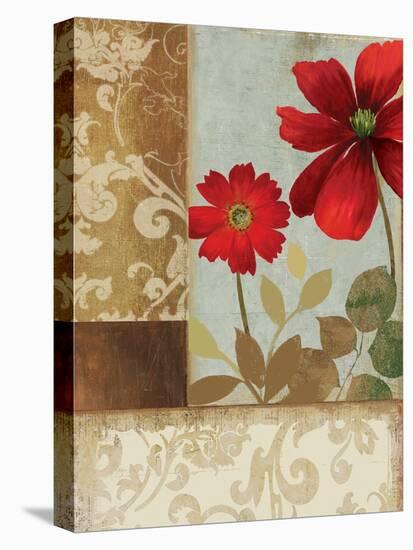 Floral Damask II-Andrew Michaels-Stretched Canvas