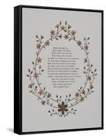 Floral Decoration and a Verse. Illustration From London Town'-Thomas Crane-Framed Stretched Canvas