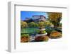 Floral Decorations at the Small Pond with Potala Palace seen from the North-null-Framed Art Print