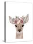 Floral Deer-Leah Straatsma-Stretched Canvas