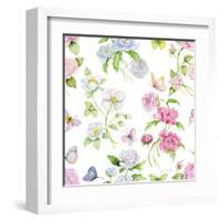 Floral Delight Pattern III-Kathleen Parr McKenna-Framed Art Print