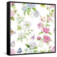 Floral Delight Pattern III-Kathleen Parr McKenna-Framed Stretched Canvas