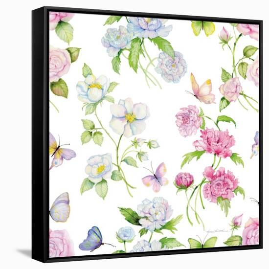 Floral Delight Pattern III-Kathleen Parr McKenna-Framed Stretched Canvas