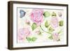 Floral Delight VI Butterflies-Kathleen Parr Mckenna-Framed Art Print