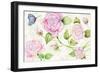 Floral Delight VI Butterflies-Kathleen Parr Mckenna-Framed Art Print