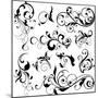 Floral Design Elements-onfocus-Mounted Art Print