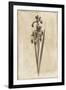 Floral Earthtone Two-Jace Grey-Framed Art Print