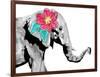 Floral Elephant-OnRei-Framed Art Print