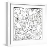 Floral & Fairy-Pam Varacek-Framed Art Print