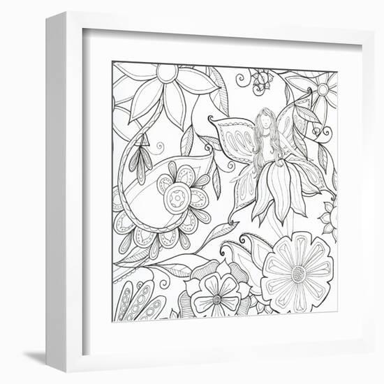 Floral & Fairy-Pam Varacek-Framed Art Print