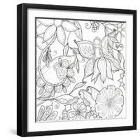 Floral & Fairy-Pam Varacek-Framed Art Print