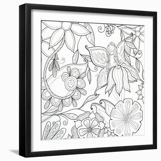 Floral & Fairy-Pam Varacek-Framed Art Print