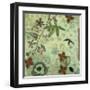 Floral Fantasies 3-Aleah Koury-Framed Art Print