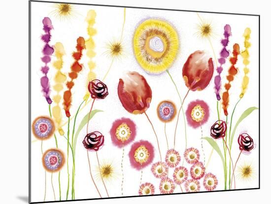 Floral Fantasy II-Ingrid Van Den Brand-Mounted Giclee Print