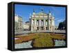 Floral Feature Outside the Lviv Theater of Opera and Ballet, Named after I,Franko-Christian Kober-Framed Stretched Canvas