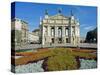 Floral Feature Outside the Lviv Theater of Opera and Ballet, Named after I,Franko-Christian Kober-Stretched Canvas