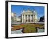 Floral Feature Outside the Lviv Theater of Opera and Ballet, Named after I,Franko-Christian Kober-Framed Photographic Print