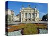 Floral Feature Outside the Lviv Theater of Opera and Ballet, Named after I,Franko-Christian Kober-Stretched Canvas