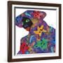 Floral Figure - Glance-Gerry Baptist-Framed Giclee Print