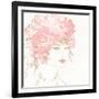 Floral Figures I Pink Gold Sq-Anne Tavoletti-Framed Art Print