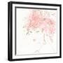 Floral Figures II Pink Gold Sq-Anne Tavoletti-Framed Art Print