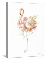 Floral Flamingo II-Danhui Nai-Stretched Canvas
