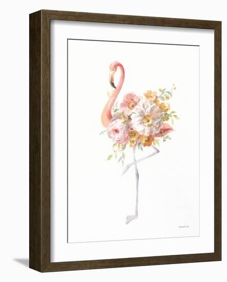 Floral Flamingo II-Danhui Nai-Framed Art Print