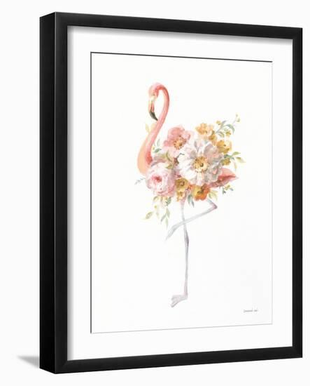 Floral Flamingo II-Danhui Nai-Framed Art Print