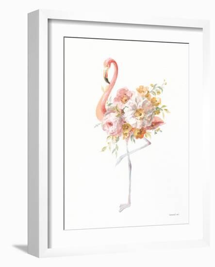 Floral Flamingo II-Danhui Nai-Framed Art Print