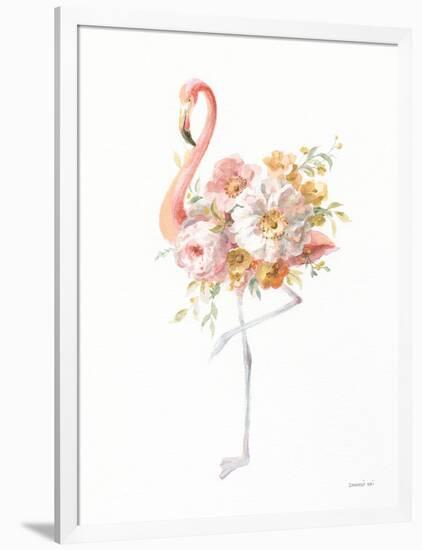 Floral Flamingo II-Danhui Nai-Framed Art Print