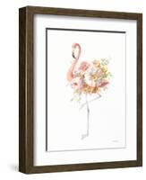 Floral Flamingo II-Danhui Nai-Framed Art Print