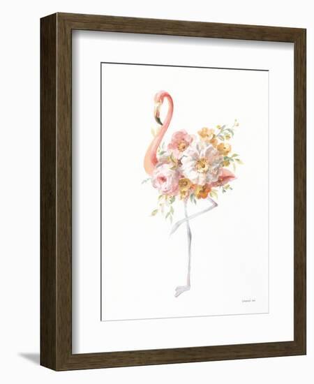 Floral Flamingo II-Danhui Nai-Framed Art Print