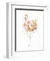 Floral Flamingo II-Danhui Nai-Framed Art Print