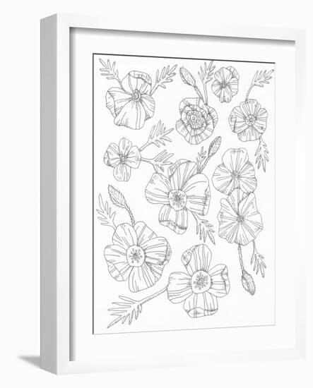 Floral Flow-Pam Varacek-Framed Art Print