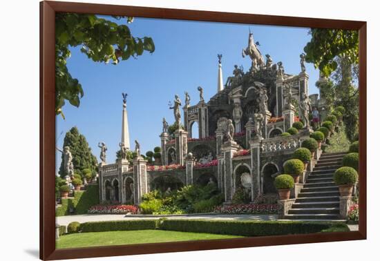 Floral Fountains, Isola Bella, Borromean Islands, Lake Maggiore, Piedmont, Italian Lakes, Italy, Eu-James Emmerson-Framed Photographic Print