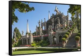 Floral Fountains, Isola Bella, Borromean Islands, Lake Maggiore, Piedmont, Italian Lakes, Italy, Eu-James Emmerson-Framed Stretched Canvas